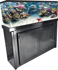 R&J Enterprises Birch Wood Aquarium Cabinet Stand, Black