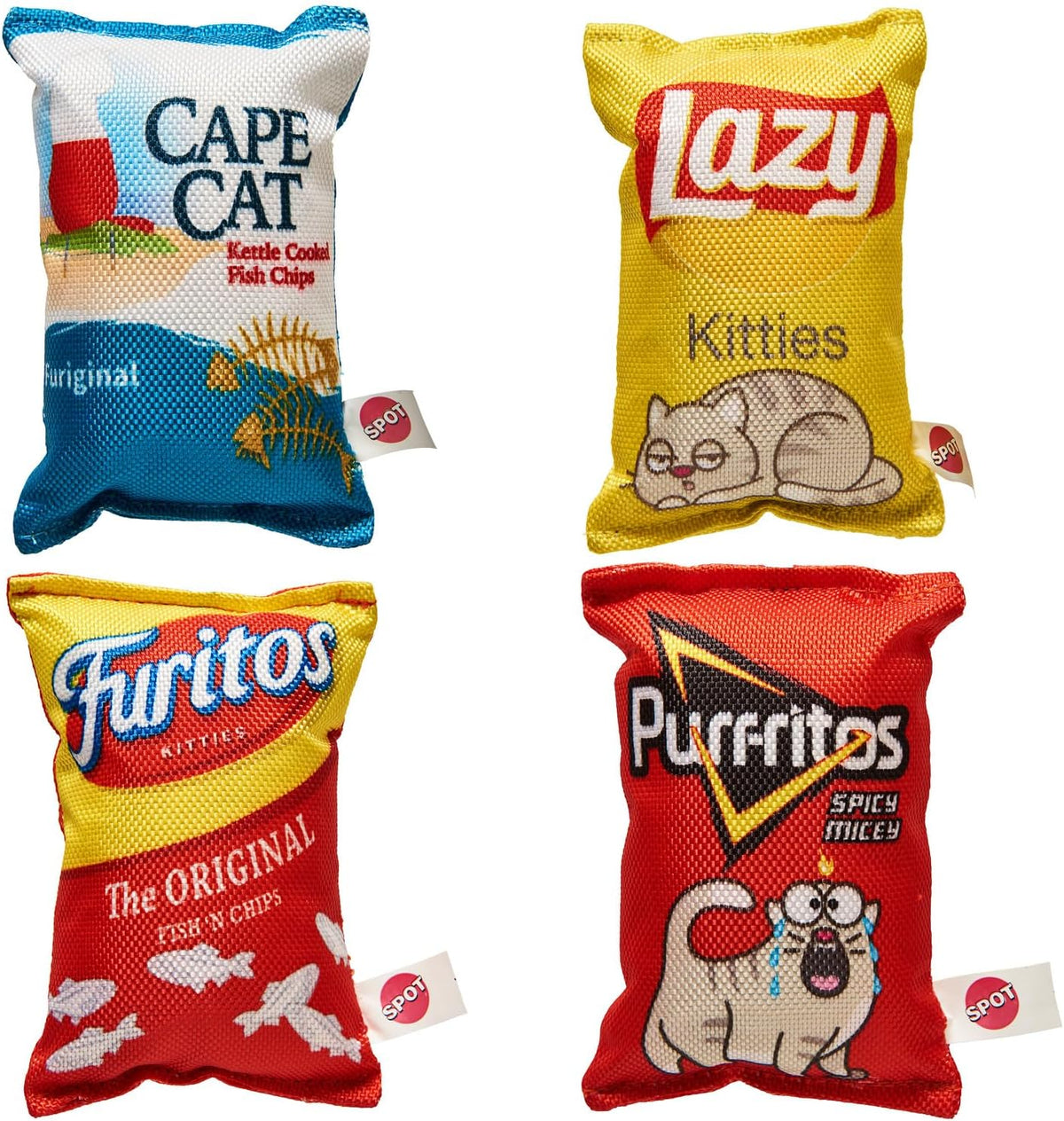 SPOT Ethical Products Fun Food Kitty Chips Assorted 5"