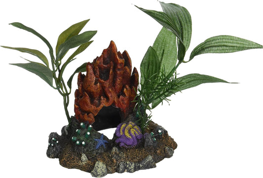 Blue Ribbon Pet Products Aquarium Ornament with Plants