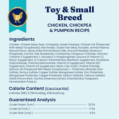 Click to see full view       3+ Solid Gold Toy & Small Breed Dry Dog Food Small Bites – Real Chicken, Grain Free Gluten Free, High Fiber Healthy Kibble w/Probiotics for Gut Health & Digestion Support– All Ages – NutrientBoost™