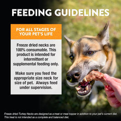 Northwest Naturals Raw Rewards Freeze-Dried Turkey Neck Treats for Dogs and Cats - Whole Neck - Healthy, 1 Ingredient, Human Grade Ingredients, All Natural, Proudly Made in USA, 6 Oz