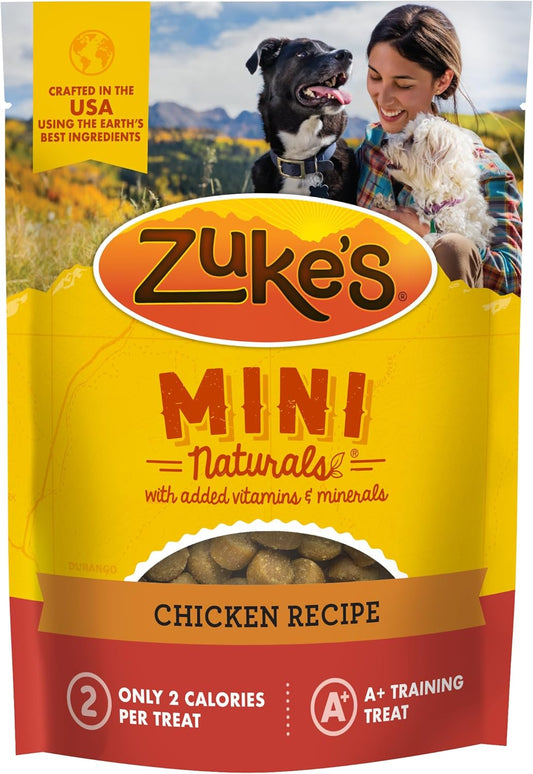 Zuke’s Mini Naturals Dog Training Treats for Dogs, Pet Treats Made with Real Chicken