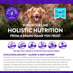 NaturVet Evolutions Anchovy + Allergy & Joint Support 90ct Soft Chews for Dogs - Anchovy Oil, Bone Broth - Helps Maintain Normal Histamine Levels - Helps Support Normal Inflammatory Response