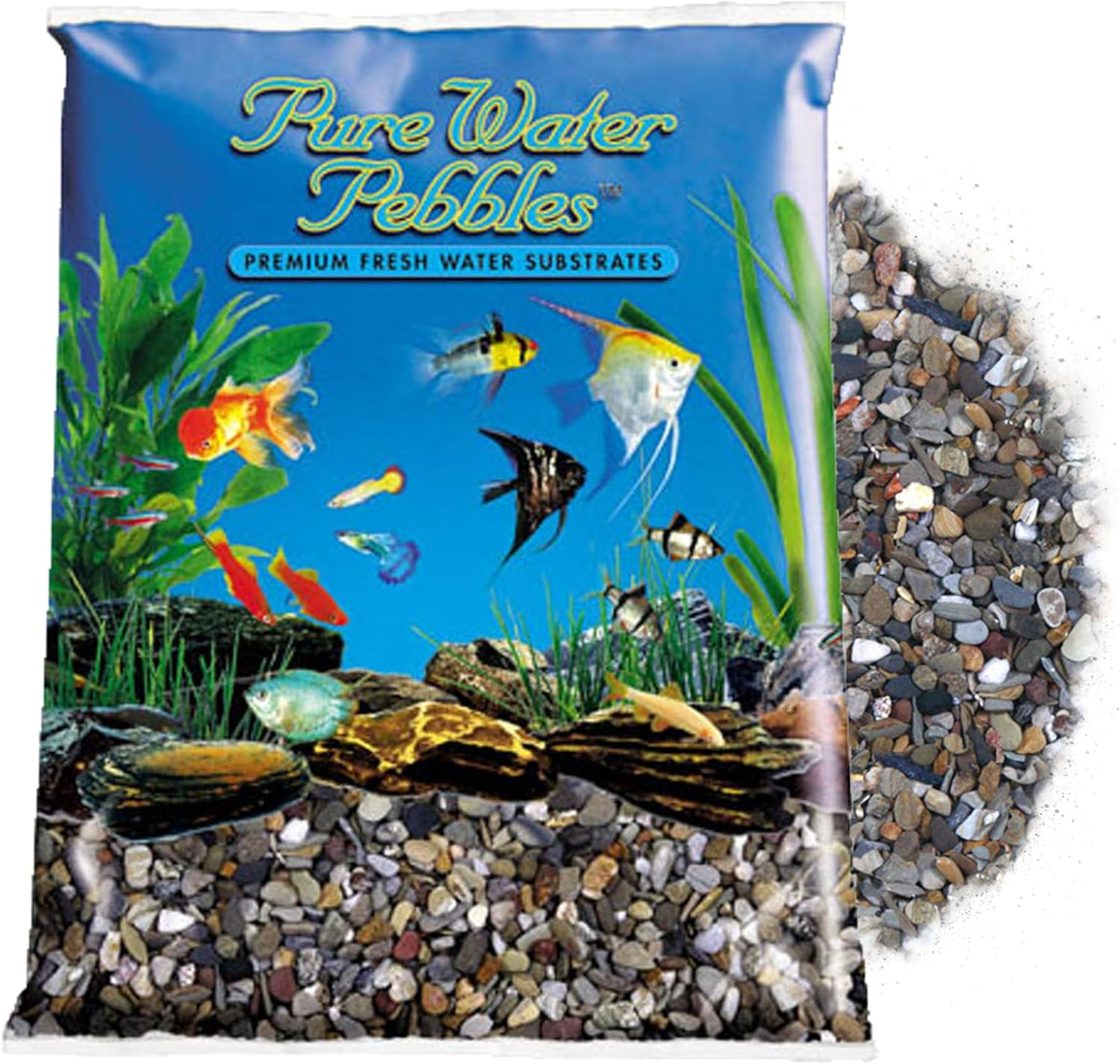 River Jack Aquarium Gravel - Non-Toxic, Colorfast, Vibrant Substrate for Aquariums, Terrariums, Ponds & Crafts