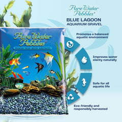 Blue Lagoon Aquarium Gravel - Non-Toxic, Colorfast, Vibrant Substrate for Aquariums, Terrariums, Ponds & Crafts