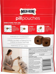 Milk-Bone Pill Pouches Dog Treats, Hickory Smoked Bacon Flavor, 6 Ounce
