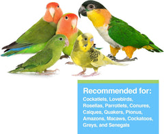 Hagen Tropican Lifetime Formula Parrot Food, 4 lb Parrot Food with Peanuts & Sunflower Seeds and Balance Nutrition Levels