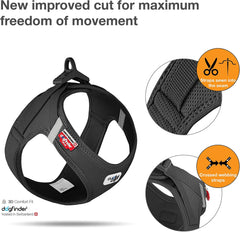 Curli Vest Harness curli Clasp Air-Mesh Black