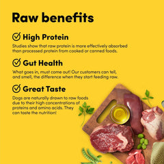 Animals Like Us - RawMix50 Premium Freeze-Dried Raw Grass-Fed Beef Recipe Dog Food, Protein Rich, Includes Kibble, Non-GMO, No Wheat or Corn