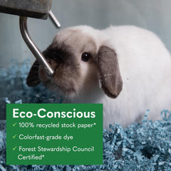 Fibercore ECO BEDDING 99% Dust Free Paper Bedding for Small Pets and Birds, Blue