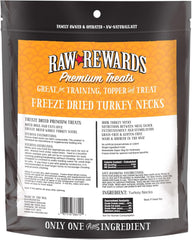 Northwest Naturals Raw Rewards Freeze-Dried Turkey Neck Treats for Dogs and Cats - Whole Neck - Healthy, 1 Ingredient, Human Grade Ingredients, All Natural, Proudly Made in USA, 6 Oz