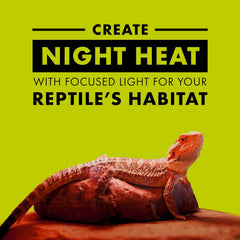 Zilla Incandescent Spot Bulb, for Nocturnal Reptile Species, Night Red