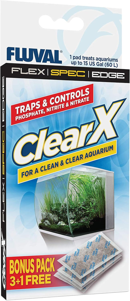 Fluval ClearX Filter Media Insert, Replacement Aquarium Filter Media, 4-Pack