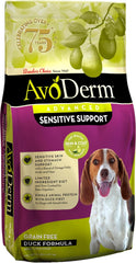 AvoDerm Advanced Sensitive Support Grain-Free Duck Formula Dog Food, Sensitive Stomach, 4lb