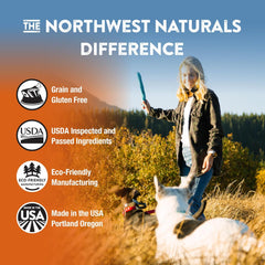 Northwest Naturals Freeze-Dried Chicken & Salmon Dog Food - Bite-Sized Nuggets - Grain-Free, High-Protein, Raw Diet, Human-Grade, Limited Ingredients, All Natural, Omega-3 for Skin & Coat