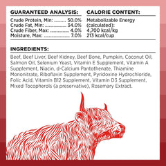 BIXBI Rawbble Freeze Dried Dog Food, Beef Recipe - 98% Meat and Organs, No Fillers - Pantry-Friendly Raw Dog Food for Meal, Treat or Food Topper - USA Made in Small Batches