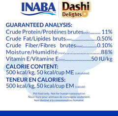 INABA Dashi Delights for Cats, Shredded Chicken with Bonito Flake Broth, 2.5 Ounce Cup, 6 Cups Total, Chicken & Bonito Flakes Recipe