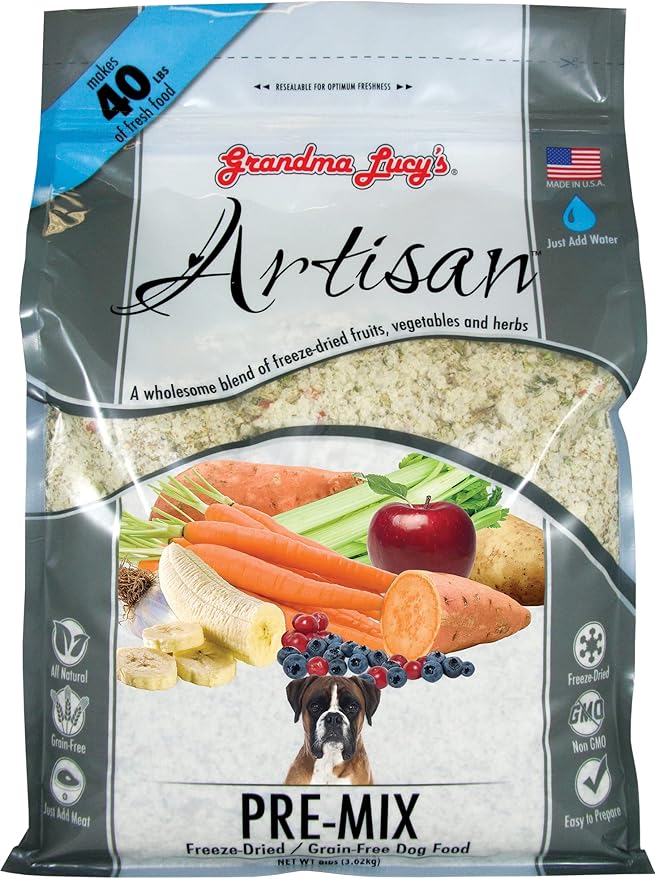 Grandma Lucy’s® Artisan™ Freeze Dried Grain Free Pre-Mix Recipe Dog Food