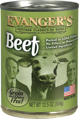 Evanger's Heritage Classics Beef for Dogs - 12, 12.8 oz Cans