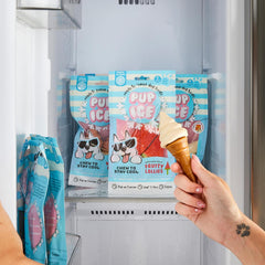 SPOT Pup Ice- Ready to Freeze at Home Dog Treats-Edible Chews for Medium Breed Dogs & Puppies