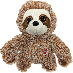 SPOT Fun Sloth Dog Toy - Soft, Stuffed, Squeaky, Plush Fabric Toy for Mini and Small Dogs and Puppies, Enrichment for Light Chewers and Cuddlers