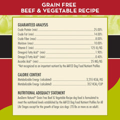 AvoDerm Grain Free Beef and Vegetables Recipe Dry Dog Food, All Life Stages, 4lb bag