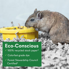 Fibercore ECO BEDDING 99% Dust Free Paper Bedding for Small Pets and Birds, White
