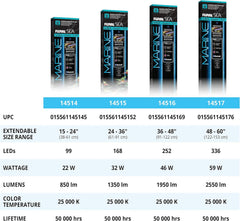 Fluval Sea Marine 3.0 LED Aquarium Lighting for Coral Growth, 22 Watts, 15-24 Inches