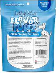 Loving Pets Flavorfullz Filled Treats for Dogs, Peanut Butter