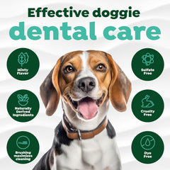 TropiClean Fresh Breath Toothbrush and Toothpaste Kit for Dogs, Teeth Cleaning Kit for Plaque & Tartar Removal, Breath Freshener, Dog Dental Care