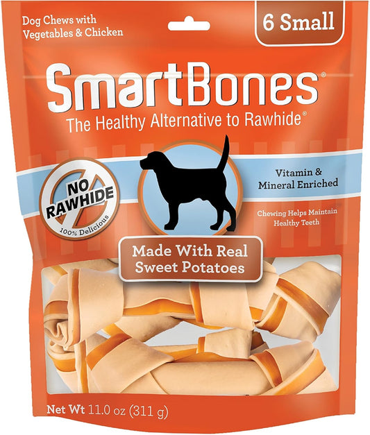 SmartBones Sweet Potato Dog Chews Rawhide-Free Dog Chews Made With Real Meat and Vegetables