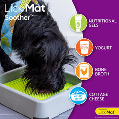 LickiMat Classic Soother Slow Feeder for Dogs Lick Mat Boredom Anxiety Reducer Perfect for Food Treats Yogurt Liquid Food Peanut Butter Fun Alternative to a Slow Feed Dog Bowl, Turquoise