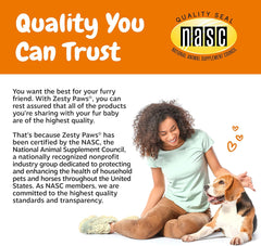 Zesty Paws Senior Dog Multivitamin Treats - Glucosamine for Dogs + Digestive Enzymes & Probiotics - Grain Free Dog Vitamins and Supplements for Skin & Coat + Immune Health Chicken - Advanced - 90ct