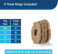 PetSafe Busy Buddy Bristle Bone Dog Toy - Treat-Holding Toy for Dogs - Treat Rings Included - Rigorously Tested Ingredients - Purple