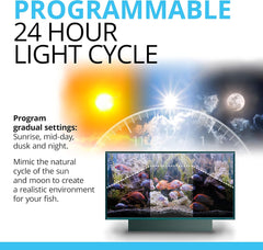 Fluval Aquasky 2.0 LED Aquarium Lighting, 12 Watts, 15-24 Inches