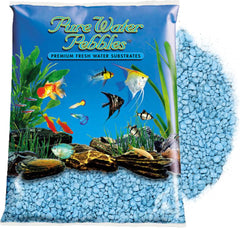 Heavenly Blue Aquarium Gravel - Non-Toxic, Colorfast, Vibrant Substrate for Aquariums, Terrariums, Ponds & Crafts