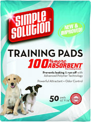 HERO PET Simple Solution Training Puppy Pads | 6 Layer Dog Pee Pads, Absorbs Up to 6 Cups of Liquid | 28x30 Inches, 50 Count