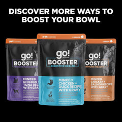 Go! Solutions Booster Brain Health, Grain-Free Wet Cat Food Topper 2.5 oz Pouch (Pack of 24)