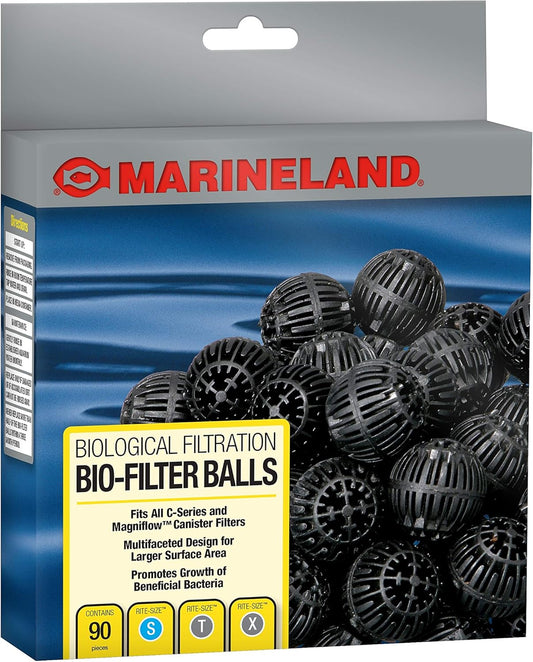 Marineland Bio-Filter Balls, 90 Count, Support Biological Aquarium Filtration, Rite-Size S, T and X, Fit All C-Series and Magniflow Canister Filters