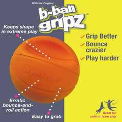 Nylabone Power Play Dog Basketball B-Ball Gripz Basketball Large