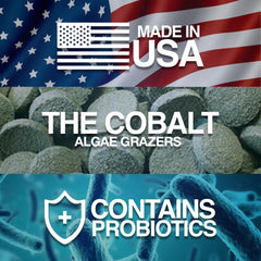 Cobalt Aquatics Algae Grazer Wafers, Nutrient-Rich Sinking Food for Plecos, Shrimp & Bottom Feeders - Supports Health, Digestion & Clear Water