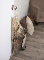 Petlinks Claw Kicker Hanging Scratch Pillow Cat Toy - Brown, One Size