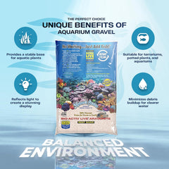 Nature's Ocean Bio-Activ Live Aragonite Samoa Pink Reef Sand - 20 lbs - Natural Substrate, Supports Water Balance, Ideal for Marine Tanks