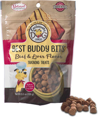 Exclusively Dog Best Buddy Bits Training Treats for Dogs and Puppies - Beef & Liver Flavor, 5.5oz Resealable Bag