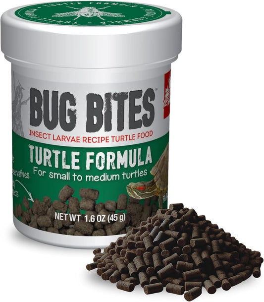 Fluval Bug Bites Turtle Food, Pellets for Small to Medium Sized Turtles, 1.5 oz.
