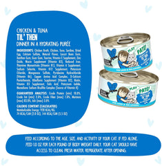 Weruva B.F.F. Play - Best Feline Friend Paté Lovers, Aw Yeah!, Chicken & Tuna Til' Then with Chicken & Tuna