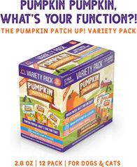 Weruva Pumpkin Patch Up! Pumpkin Pumpkin, What's Your Function? Variety Pack for Dogs & Cats,  Pouch (Pack of 12)