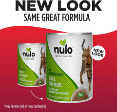 Nulo Duck & Tuna Pate Wet Canned Cat Food, 12.5 Ounce (Pack of 12)