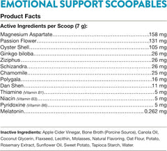 NaturVet Scoopables Emotional Support for Dogs - Daily Calming Aid Promotes 24/7 Normal, Calm Behavior - Hickory Smoked Bacon Flavored