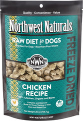 Northwest Naturals Freeze-Dried Chicken Dog Food - Bite-Sized Nuggets - Grain-Free, High-Protein, Raw Diet, Human-Grade Ingredients, All Natural, Healthy & Nutritious, Proudly Made in USA,